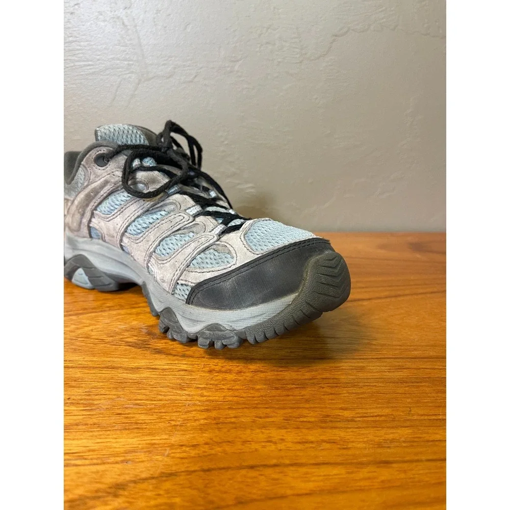 Merrell Moab 2 Hiking Shoes Womens 7.5 Blue Brown All Terrain Outdoor Trail